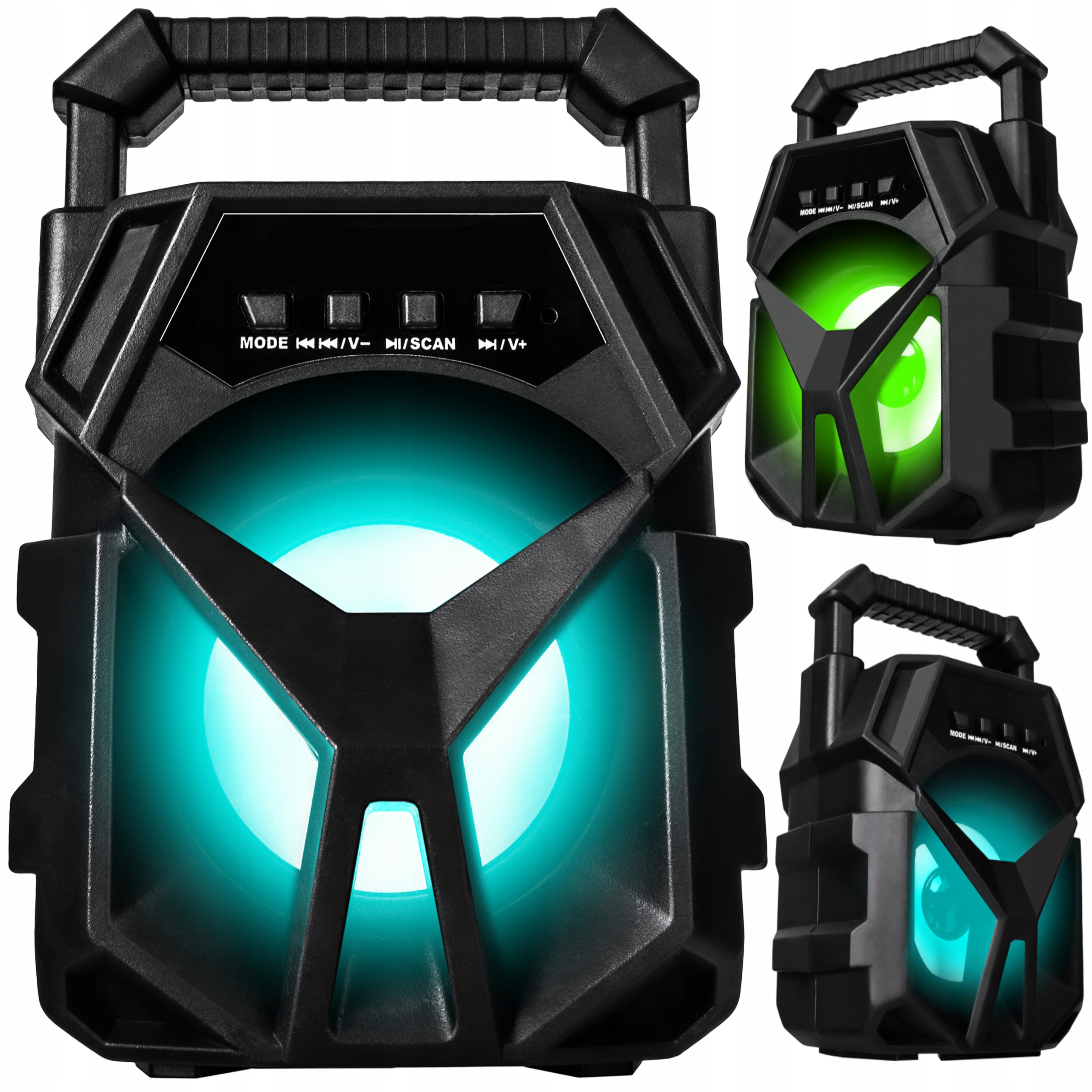 Prenosný reproduktor PartyTech Bezdrôtový Bluetooth reproduktor Town Bazooka Tower čierny 400 W